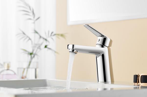 Bathroom  Wash basin Faucet Mixer Tap Basin Cold Hot Water 3/8 Inch