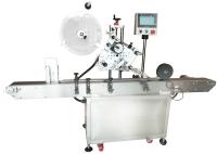 parte superior evidente da calcadeira e máquina inferior do aplicador do Labeler para o produto eletrônico