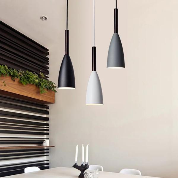 Modern alluminum Grey  IP22 3 light Pendant Lamp For Dinner Room