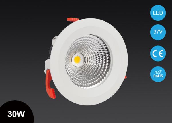 Inodoor COB LED Recessed Downlight , High Power 30W LED Ceiling Light 3 Step Adjusatbe Height