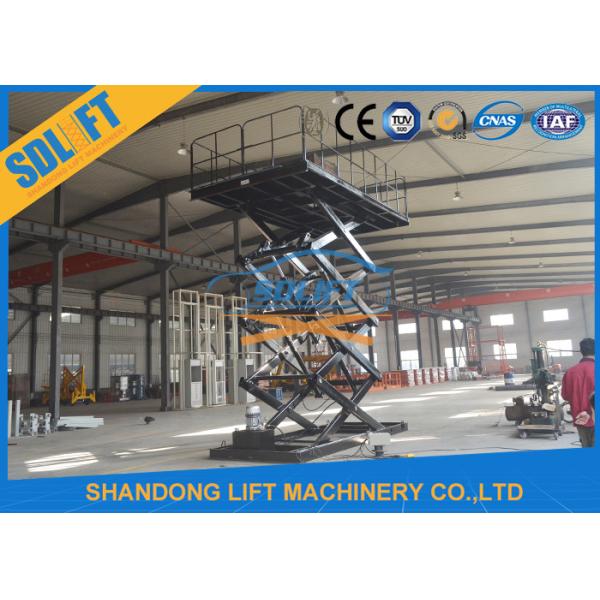 Portable 3000kgs 5M Basement Scissor Car Parking Lift
