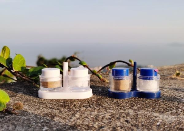 Plastique à usage unique, mélangeur de sel et de poivre noir, hygiénique, pratique, prêt à l'emploi