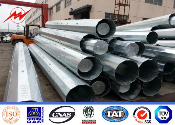 Linha poder polo de aço galvanizado octogonal de Transimission 70FT 94FT 120FT