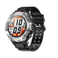Rainbuvvy T96 argenté 2 en 1 musique de sport montre intelligente appel Bluetooth pas-mètre