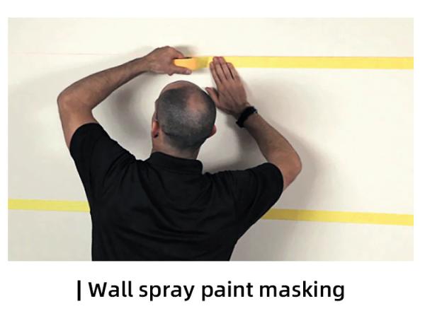 High Temperature UV Resistance Resistance Painters Masking Adhesive Edge Rubber Easy Tear Car Painting Tape