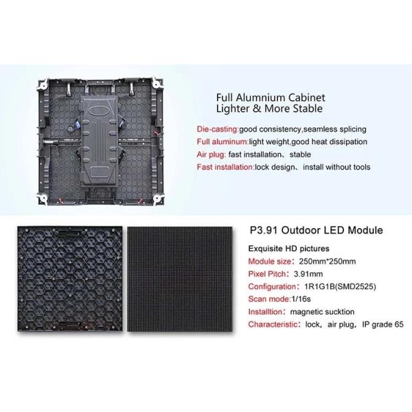 Дисплей СИД Epistar SMD1921 5x3 P3.91 1920Hz на открытом воздухе арендный