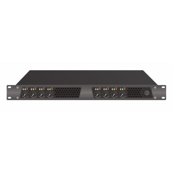 1U Height Pro Audio Amplifier Lightweight 8 Channel DSP With Aluminum Shell