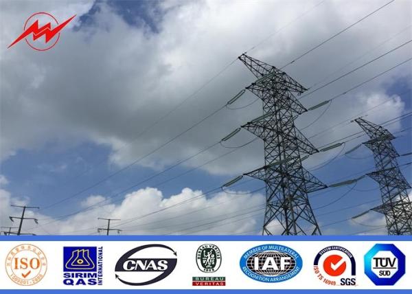 電線のための多角形の高圧亜鉛めっきの 110 の KV の電柱