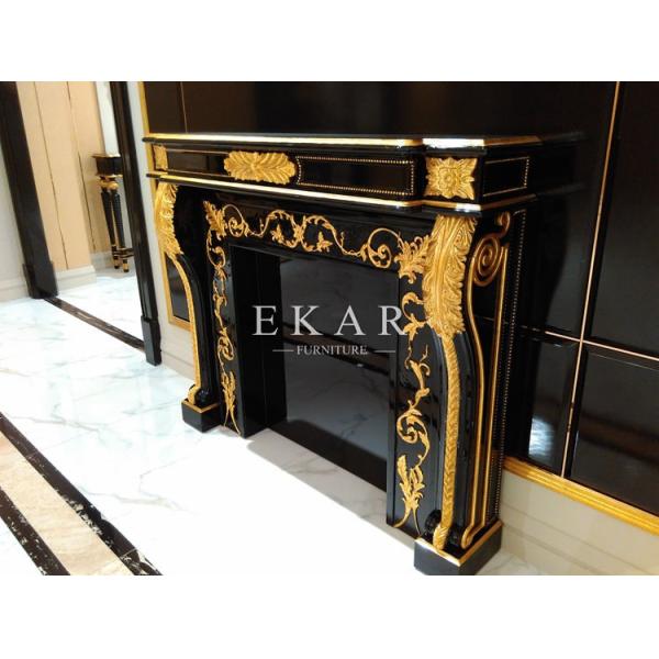 Wooden Fireplace decorative wall mounted indoor fireplace mantel FFP-138