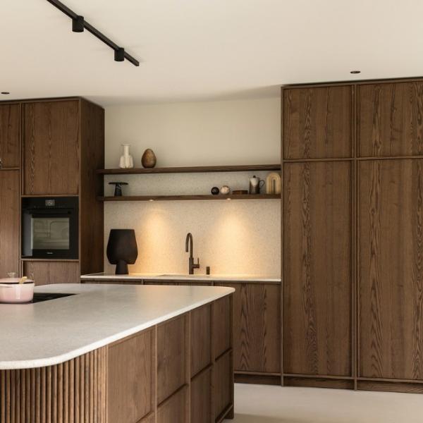 Luxury Durable Kitchen Cabinet High End Contemporary Wood Cupboard Veneer Kitchen Cabinets Design Furniture Gabinetes De Cocina