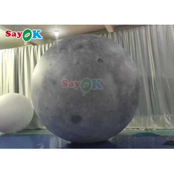 6.6ft Led Light Надувный лунный шар Большой надувный планетарный сценный декор для мероприятий