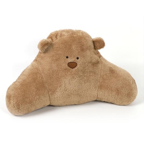 Logo Printed Cartoon Plush Bear Car Headrest Mount Holder for Winter Comfortable Travel