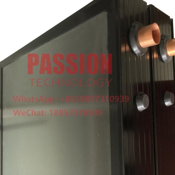 Топление черного титана солнечного коллектора плоской плиты 2m2 Chrome голубого солнечное термальное