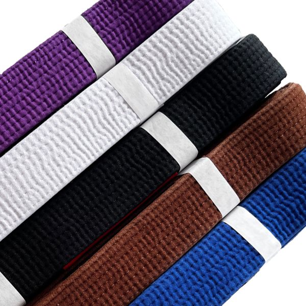 Martial Arts Wear BJJ Competition Belt Custom Logo 100% Cotton Durable
