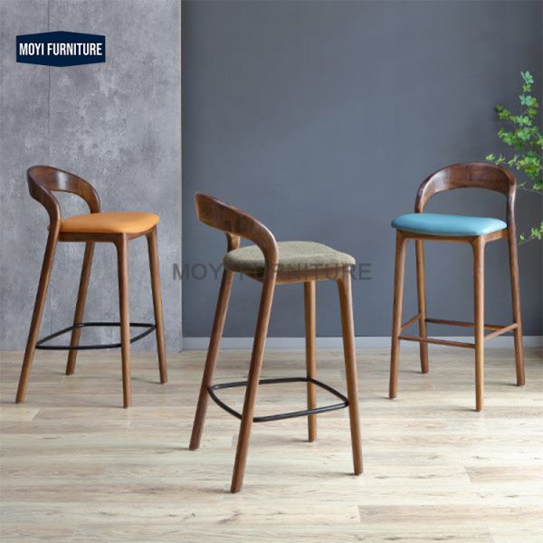 Arc Upholstered Bar Chair