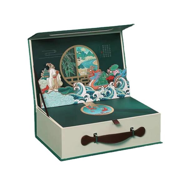 Customized Size Surprise Gift Packaging Box with 3D Cardboard Rigin and Coated Paper