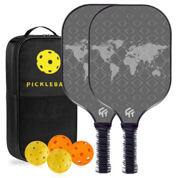 40*19.8*1.4cm Fiberglass Pickleball Paddle Racket Set for Enthusiasts and Custom Logo