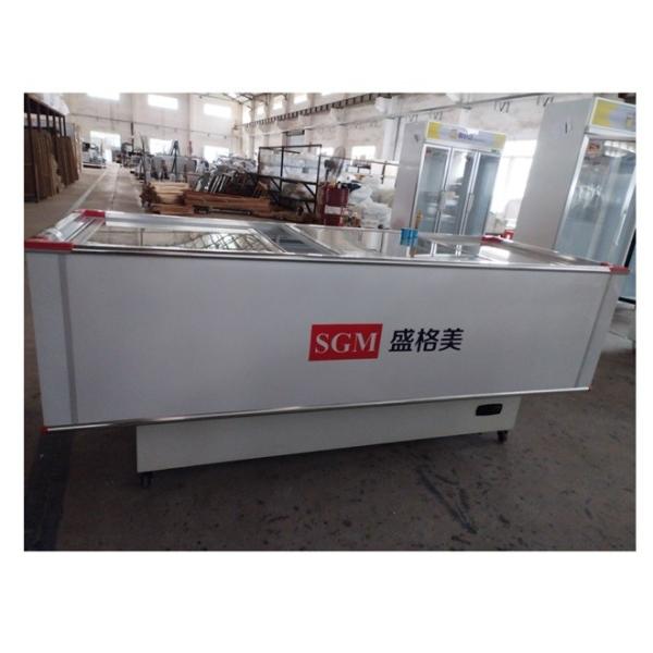 Restaurants Seafood Display Cooler Galvanized Plate Frozen Fish Freezer Displaying