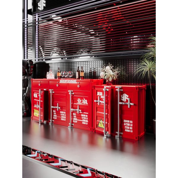 Multi Tier Container Cabinet Customized Industrial Storage Cabinet Durable For Outdoor Hotel