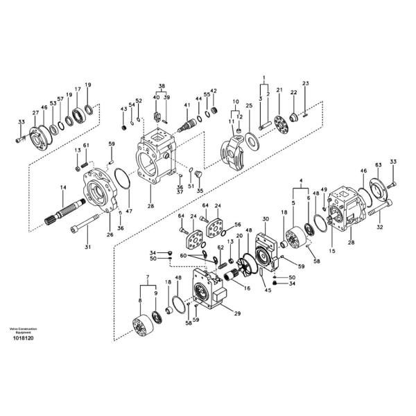31QB-10011 Hyundai Hydraulic Pump R480-9 K5V200DTH Hydraulic Piston Pump 31QB-10011 Hyundai Spare Parts R480-9 K5V200DTH Hydraulic Piston Pump