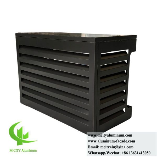 PVDF Paint Aluminum AC Cover with 3mm Thickness and Perforated Design for Mini Split Outdoor Units