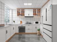 Armoire de cuisine personnalisée de luxe avec table de cuisine pour la maison
