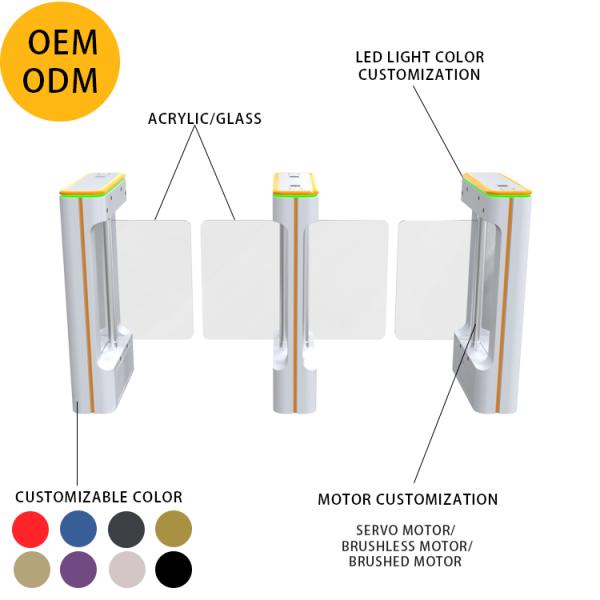 Small Size Swing Gate Turnstile Built In Passage Indicator High Value For Money Suitable For Shopping Mall Pedestrian Management