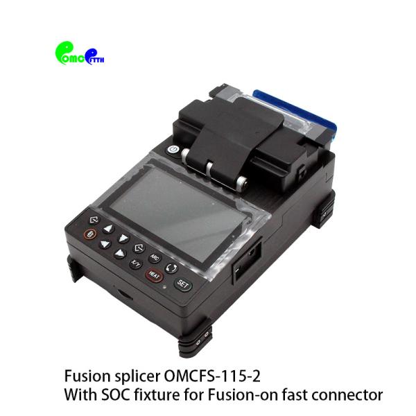 Máquina coladora Handheld OMCFS da fibra da fusão de FTTH - máquina coladora da fusão 115 com a máquina de emenda da fibra ótica dos motores do dispositivo elétrico 4 do SOC