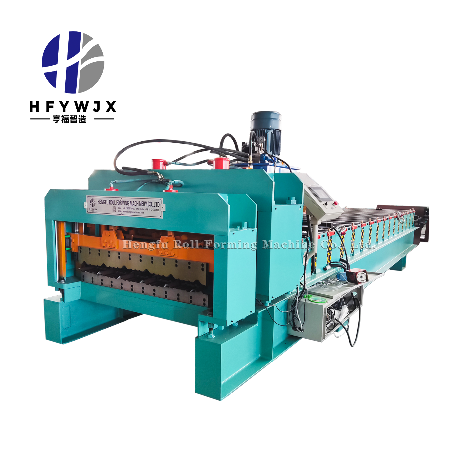 Heavy Duty 1020 glazed tile forming machine 16 Row Molding for Precision Double Linear Guide Rail Shearing