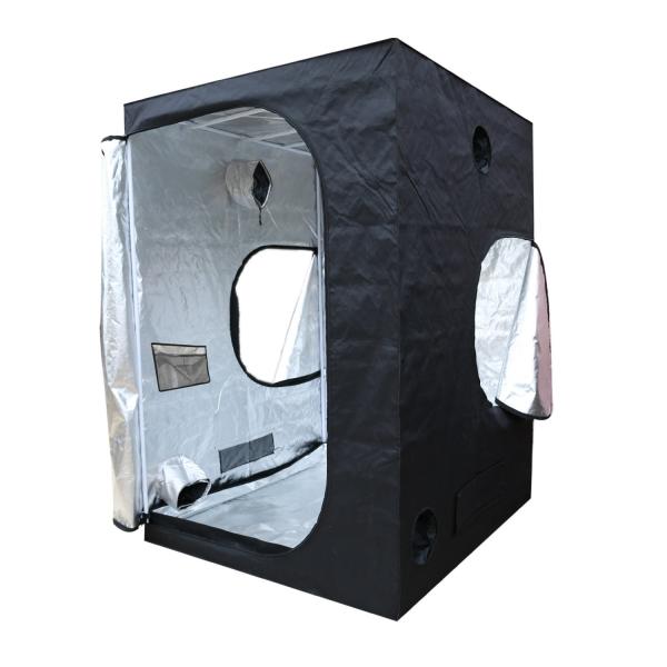 200cm Height Zippered Hydroponic Indoor Grow Tent , 5X5 Portable Grow Tent 600D Fabric