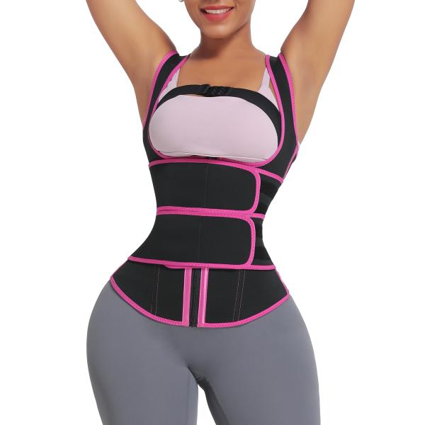 Thin Waist Trimmer Women's Shapewear Anti-Shake Chest Trainer Vest Medium Control Level