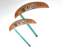 Gradient Dot Printing Membrane Switch Overlay avec LED et oreiller en relief
