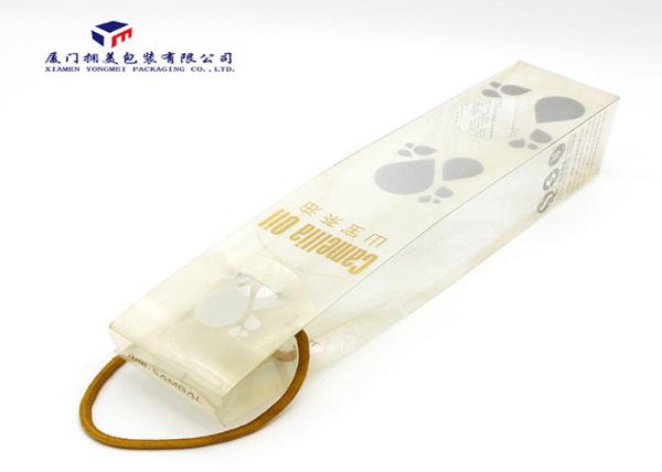 Light Weight Clear Plastic Gift Boxes Rope Handle On Top Excellent Impact Resistance