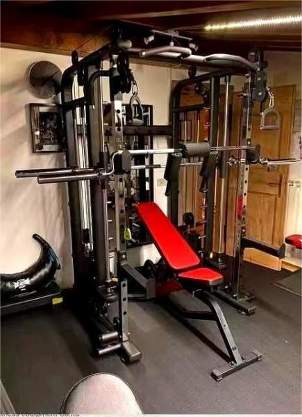 Power Squat Rack Home Gym Equipment Shoulder Chest Leg Press Smith Machine