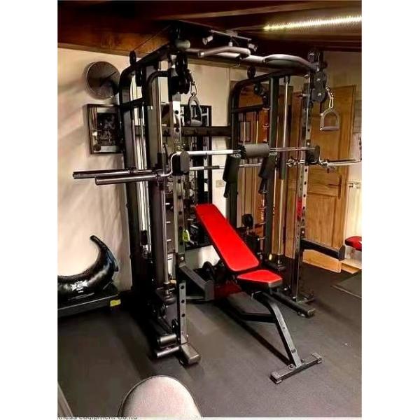 Sports Workout Home Gym Equipment Power Squat Rack Shoulder Chest Leg Press Smith Machine Multi Functional