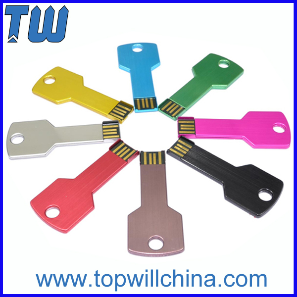 Metal Key Usb Pen Drive 2GB 4GB 8GB 16GB 32GB Free Logo Printing