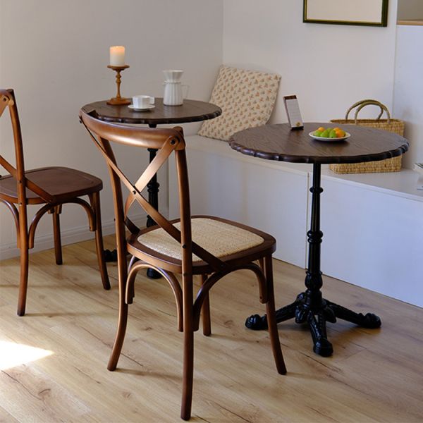 American Rustic Vintage Cross Back Chair Bistro Cafe Dining Chairs Wholesale