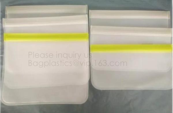 Oem reusable eco friendly peva plastic k sandwich snack food storage bag,silicone k reusable sandwich storag