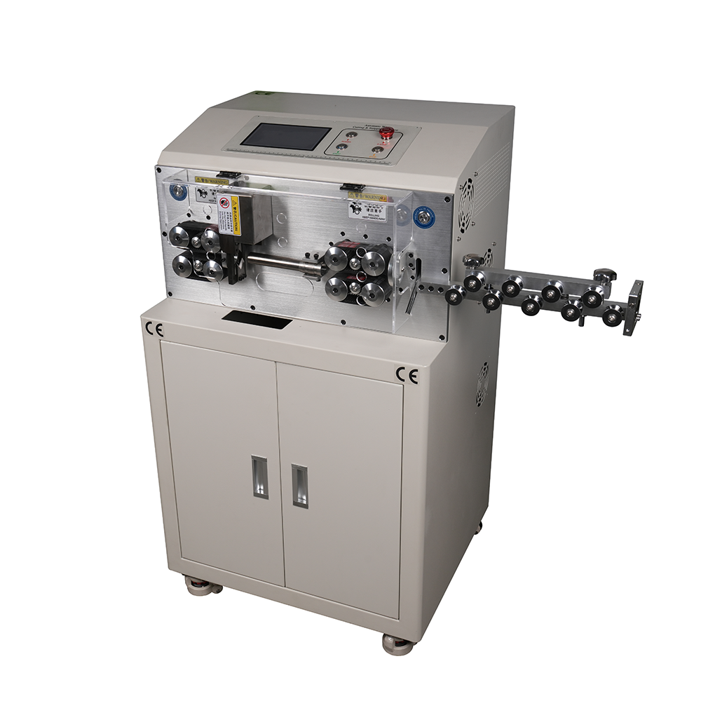 Multi Core Cable Cutting Machine 7 Inch Touch Screen Cable Cut And Strip Machine