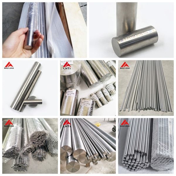 Forged Titanium Rod Gr2 Gr5 , Round Titanium Block ASTM B381 Long Life Span