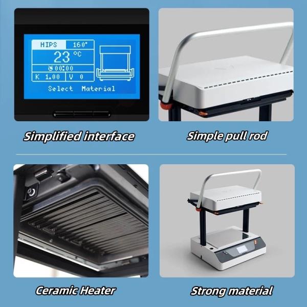 Machine de formage sous vide automatique avancée pour les machines de formage sous vide 3D dentaires Max.Forming Height mm 200 mm