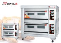 A plataforma comercial Oven Stainless Steel Double Deck do gás quatro bandejas pana o forno de cozimento