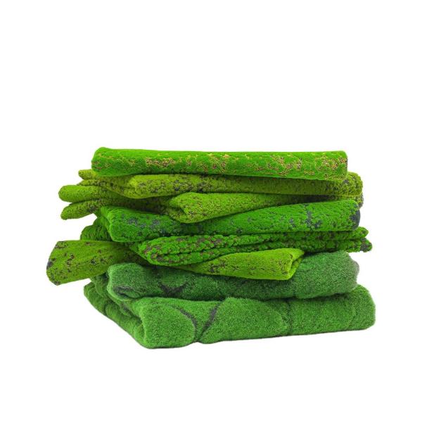 Simulation Moss Flocked Turf Plant Wall Greenery Artificial Decoration Fake Moss