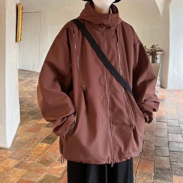 Casual Windbreaker Fashion Street Jacket 100% Cotton For Men