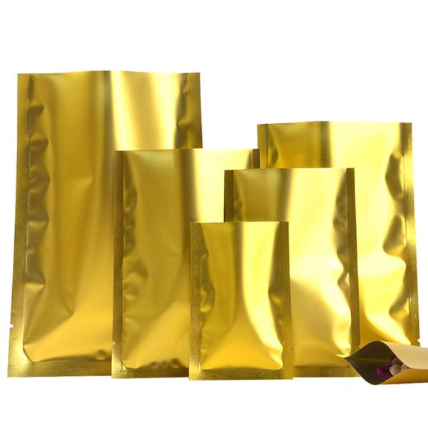 Custom Printed 3 Sides Heat Sealed Plastic Bag Pouch, Food Vacuum Storage Packing 3 Side Seal Bag