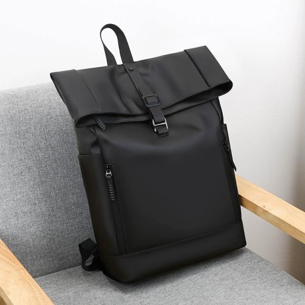 Colefa Male Outdoor Waterproof 16 Inch Computer Rucksack Work Commuting Travel Large Capacity College Student Roll up Backpack