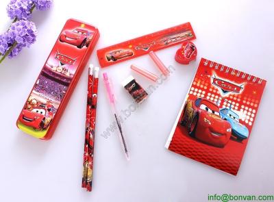HOT Sales funny drawing kids stationery set, school stationery set,custom stationery