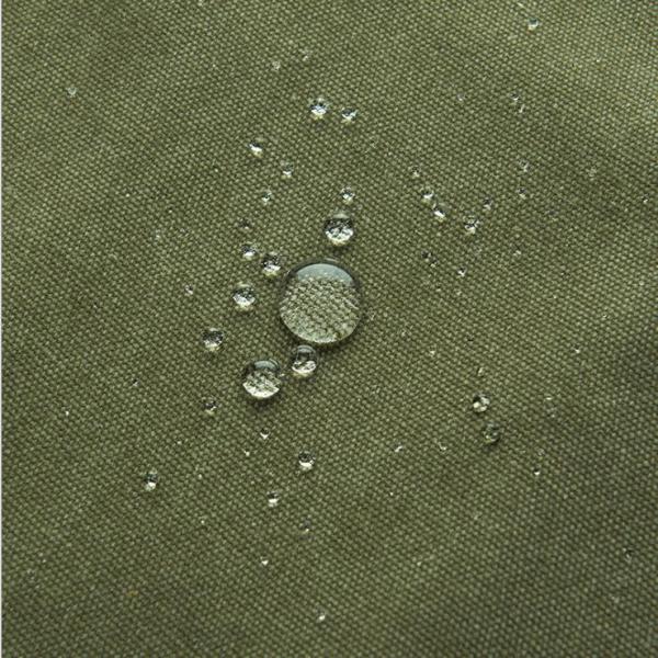 480 Gsm Green Terylene Waterproof Tent Fabric 0.75mm Thickness With Yarn Pattern