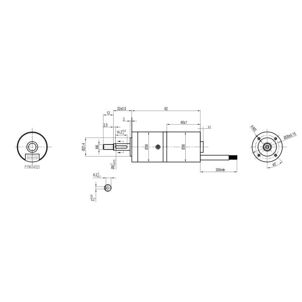 мотор водителя мотора 2N.M 24V 78RPM Bldc коробки передач 36mm планетарный безщеточный интегрированный