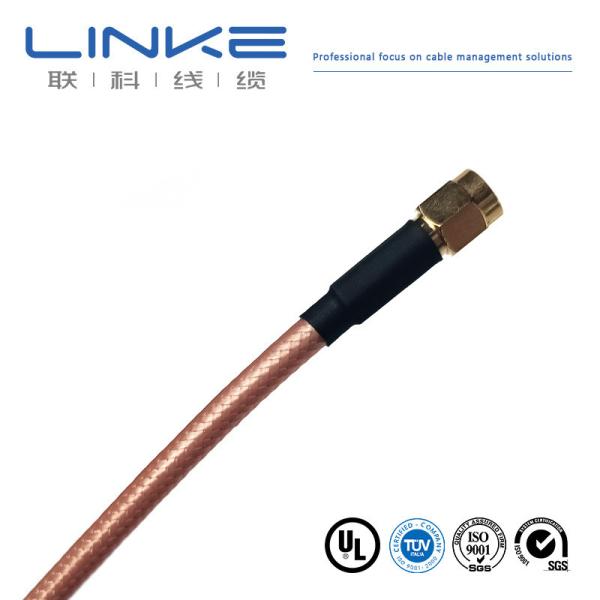 1/4 T-angle droit câble de guitare marron câble de minage en caoutchouc personnalisé